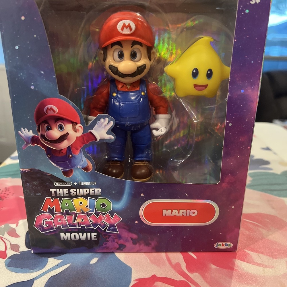 Super Mario Galaxy Movie Mario With Luma Star 5" Masterpiece FIgure New